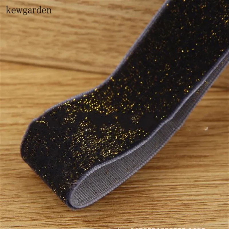 Тёмно-синий Kewgarden яркие флокированные блестящие бархатные ленты " 25 мм вручную изготовленная лента DIY бант в качестве аксессуара атласная тканевая лента для упаковки 10 ярдов - Цвет: Тёмно-синий
