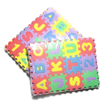 

Kids Educational Toys 36Pcs Mini Puzzle Mats Colorful Foam Alphabet And Number Interlocking Puzzle Mats Baby Learning Toys