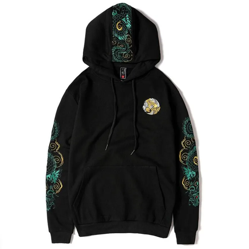 2020 New Embroidered Chinese Dragon Hooded Sweatshirts Pullover Hoodies Men Women Harajuku Hip Hop Streetwear Hoodie Male Tops 2020 New Embroidered Chinese Dragon Hooded Sweatshirts Pullover Hoodies Men Women Harajuku Hip Hop Streetwear Hoodie Male Tops