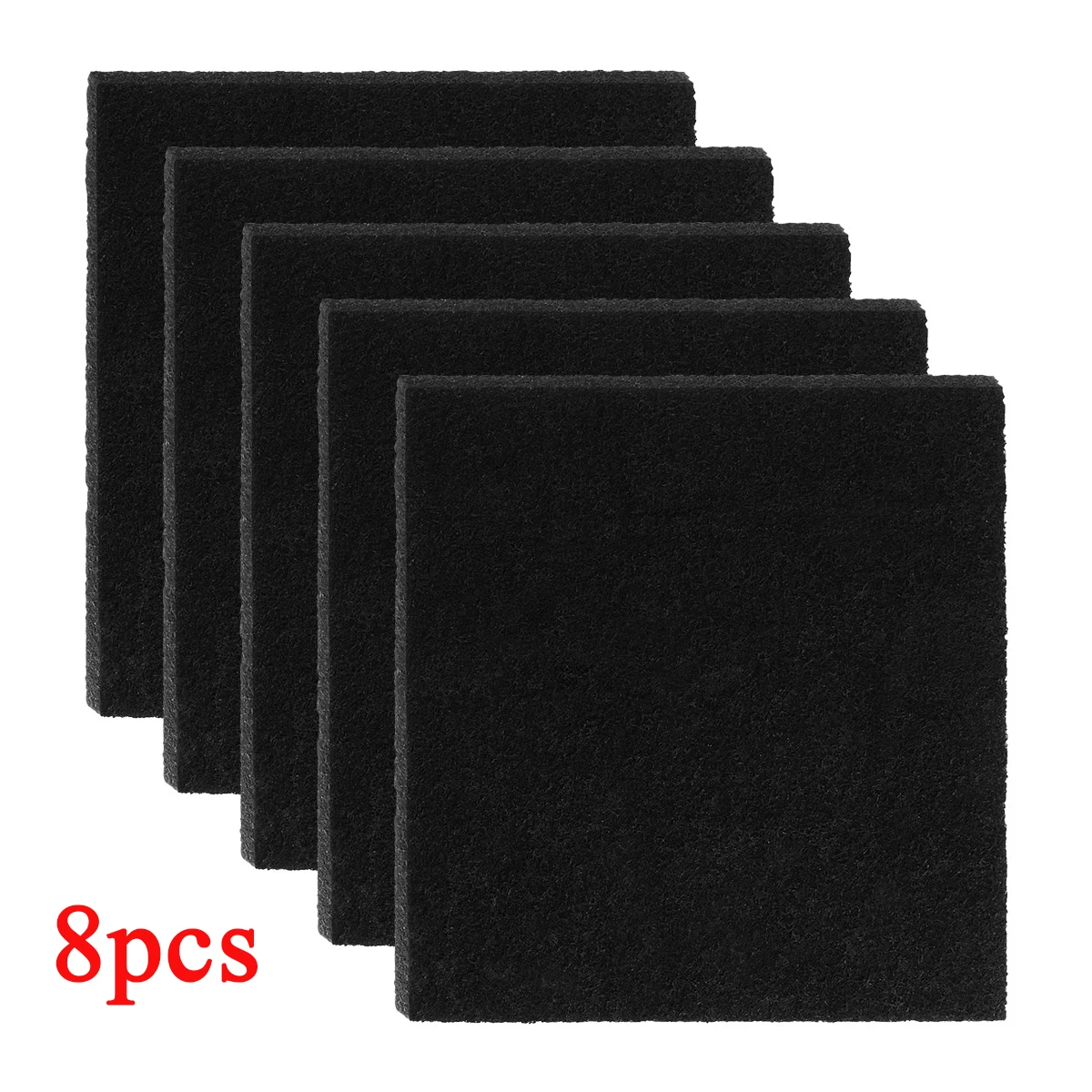 Kit de filtros de carbón activado para caja de arena de gatos, caja de recambio con Control de olores, 8 Uds.