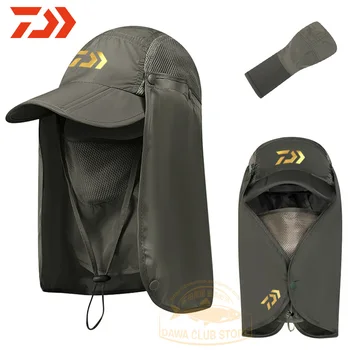 

2020 Daiwa UV Protection Face Neck Cover Sun Protcet Fishing Cap NEW Man DAWA Fishing Hats Woman Outdoor Sport Hiking Visor Hat