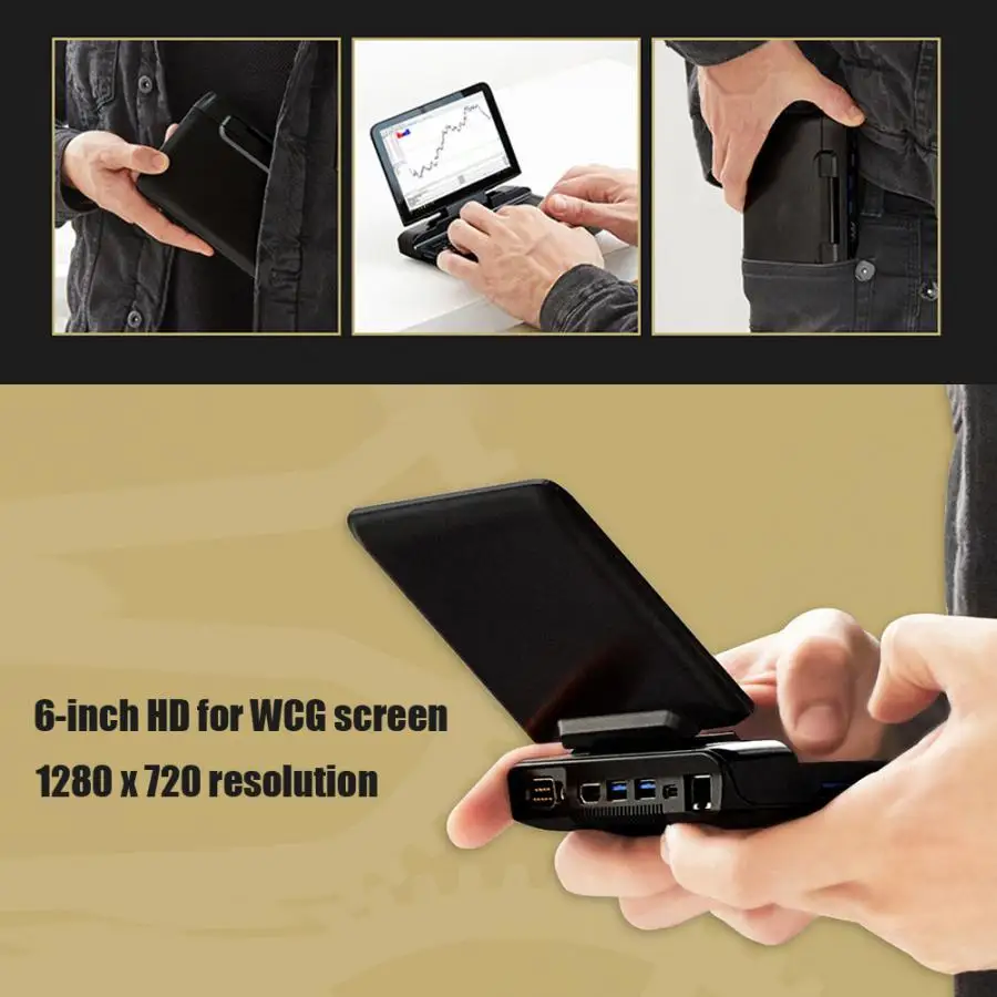 GPD микро ПК 8G+ 128G SSD Intel N4100 игровой/Офисная Портативный мини Тетрадь 6 дюймов FHD Дисплей Спорт на открытом воздухе часы подходящие
