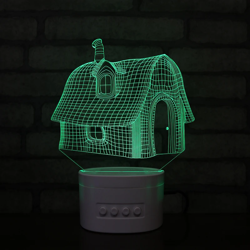 

3D Light Buletooth Speaker Led Night Light for Children Usb Lamp Battery Powered Night Light In Bedroom Customize Dropshipping