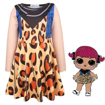 

Girls Lol Dress Halloween Cosplay Princess Dress Kids Cartoon Dresses for Girls Long Sleeve Xmas Clothes Girls Lol Winter Dress