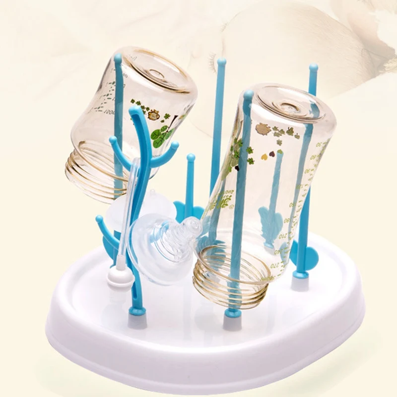 Useful Baby Bottle Dryer Rack Simple Tree Shape Cleaning Drying Rack Shelf Kitchen Feeding Holder Tools
