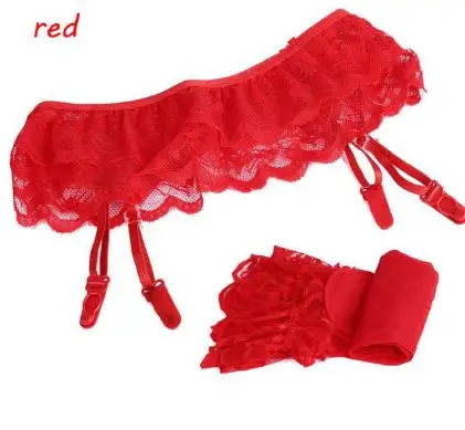 Горячая Распродажа, сексуальные женские чулки с прозрачным кружевным верхом+ подвязка на поясе, набор чулок, черный/белый/красный/розовый, в сеточку - Цвет: qw030012
