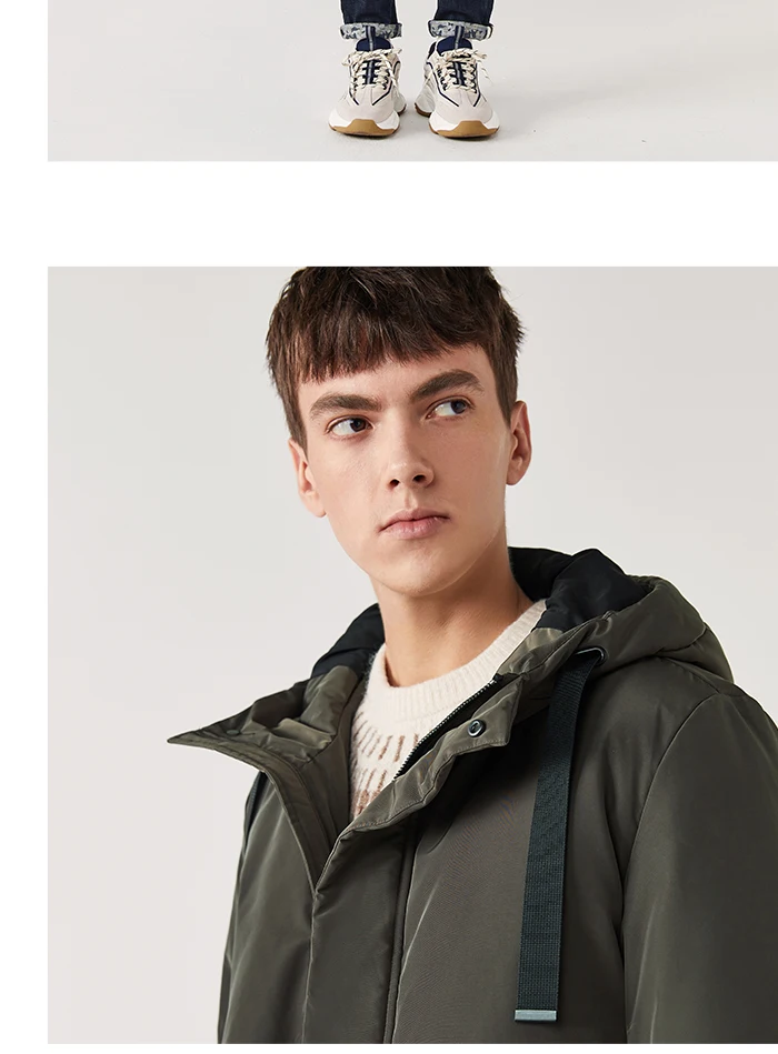 SEMIR повседневные сверхлегкие мужские куртки на утином пуху, осенне-зимнее пальто, мужская легкая куртка на утином пуху, мужские пальто