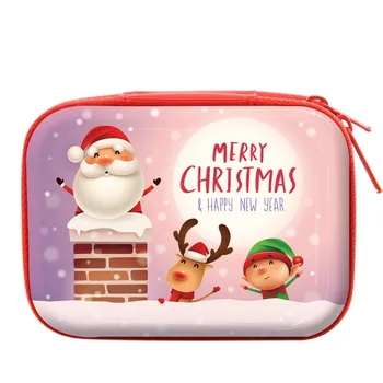 

2019 Merry Christmas Gift Coin Bag Christmas Ornaments for SD Card Earphone Key Wallet Earphone Bag Box Decor New Year