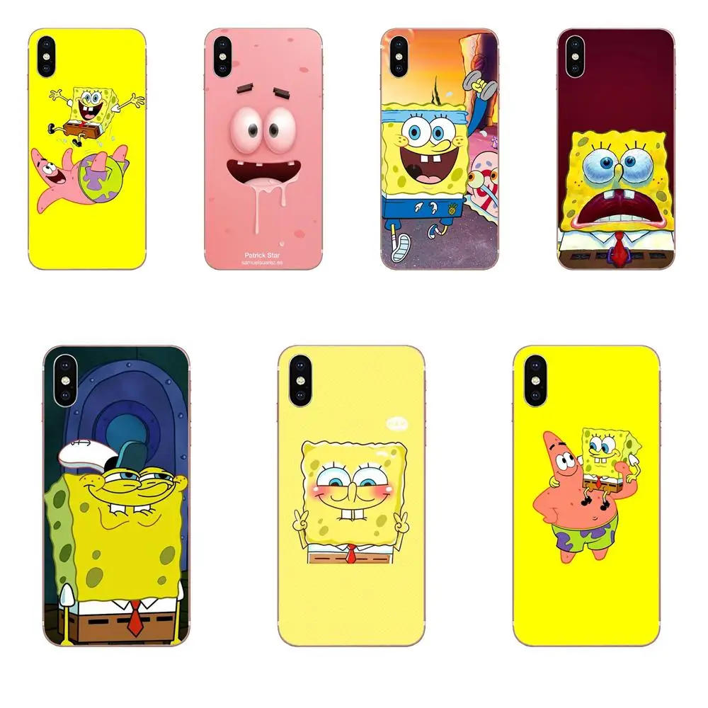 

Ultra Thin SpongeBob SquarePants Sponge Bob For Galaxy Grand A3 A5 A7 A8 A9 A9S On5 On7 Plus Pro Star 2015 2016 2017 2018