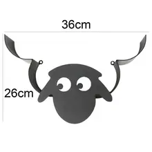 

Toilet Paper Holder Cartoon Animal Pattern Wall Mounted Iron Sheep Cow Roll Paper Storage Rack for Bathroom