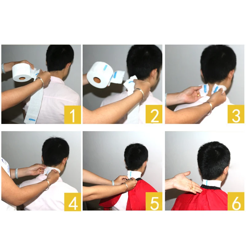 Necks Covering Neck Paper Roll Cutting Dressing Hair Dresser Supply 1 Roll Disposable Hairdressing Collar Accessory Necks Covering Neck Paper Roll Cutting Dressing Hair Dresser Supply 1 Roll Disposable Hairdressing Collar Accessory