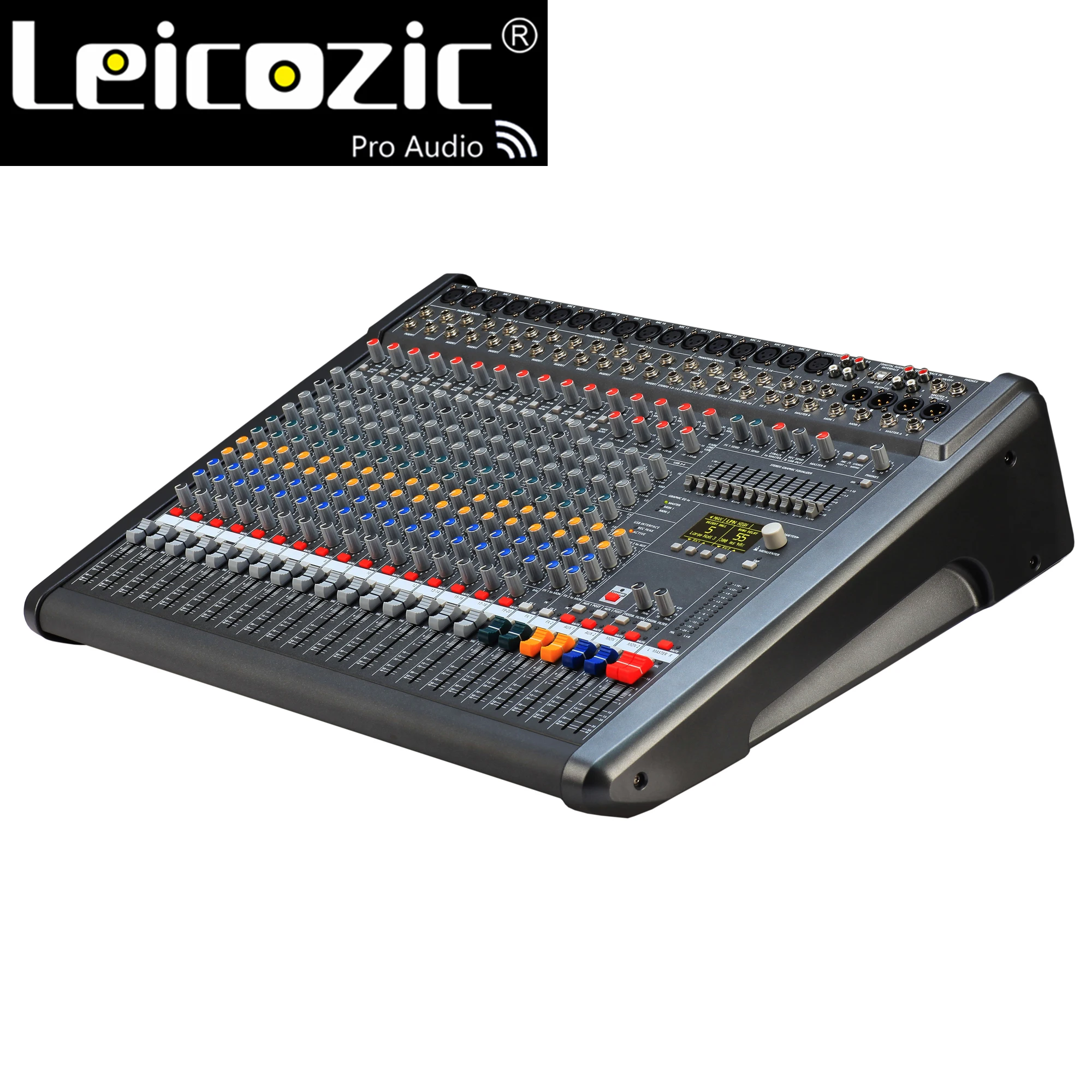 US $399.00 Leicozic CMS16003 Audio Mixer Console Professional 16 Channel Compact Mixing Desk System For Stage Church Studio Mesa De Som