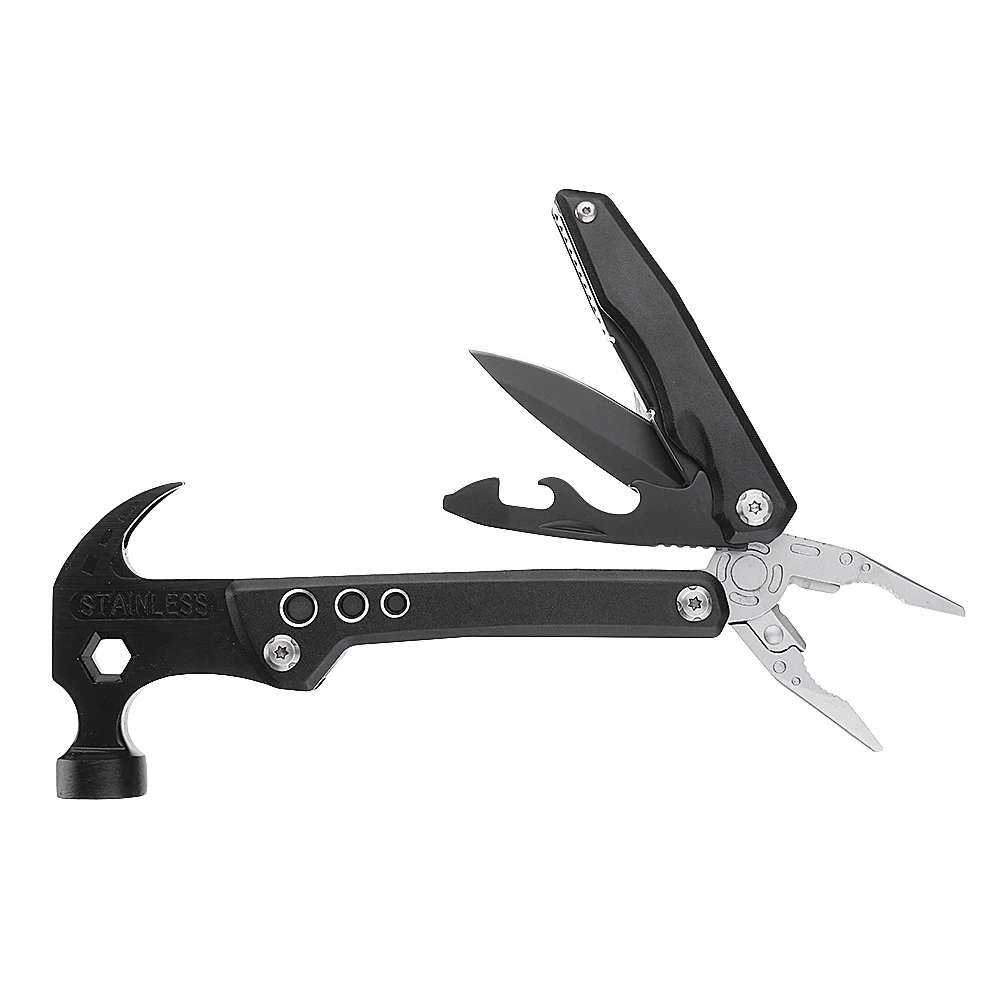 5 в 1 многофункциональная комбинация ручной инструмент Нож EDC молоток переносной Складная отвертка режущий ключ плоскогубцы для ремонта набор инструментов