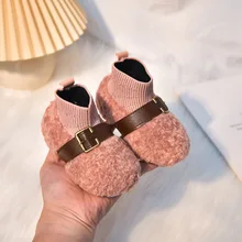 

Baby Kids Flip-flops Pink Girl Home Slippers Cute Plush Slippers for Home Child Girl Fashion Indoor Non-Slip Toddler Shoes