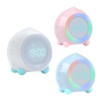 

Silent Alarm Clock Digital for Kids LED Light,with Wake Up Features