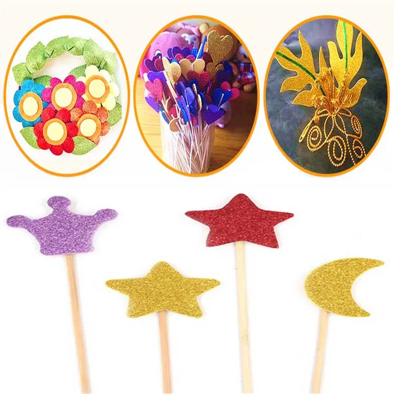 20*30 Cm Glitter Foam Paper Paper-Cut Scrapbook Sticker Kids DIY Craft Handmade Material Wedding Party Decoration Spong Paper