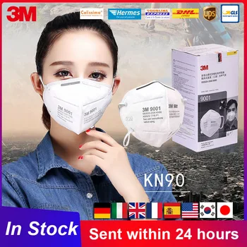 

3M 9001 KN90 Mask Dustproof Masks Earloop Filter Filtration Protective Dust Mouth Mask Fast Delivery In Stock 3M Original KN90