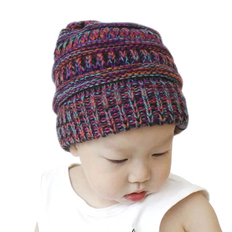 

New Arrival Baby Girl Boy Winter Hat Baby Soft Warm Beanie Hat Multicolored Knit Hats Children Casual Warm Cap