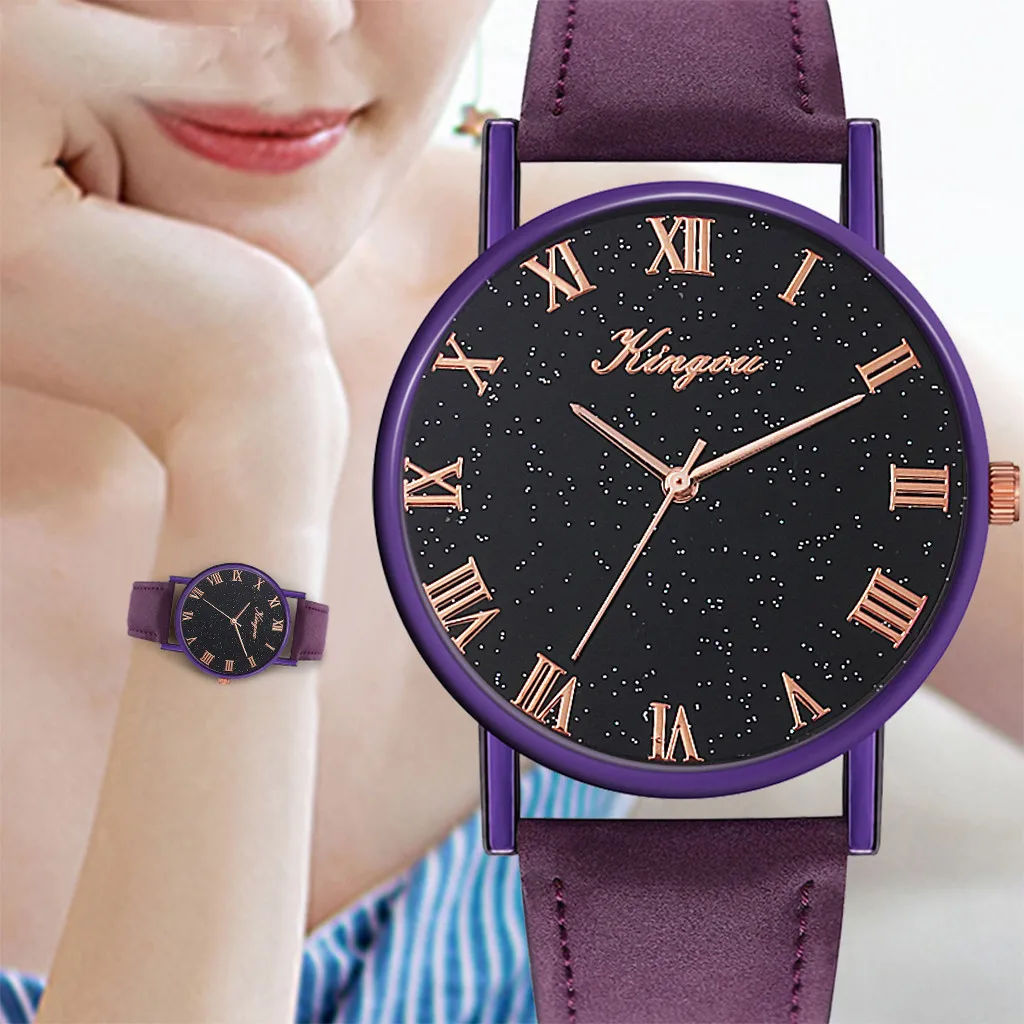 

Starry Sky Watch Women Watches Roman Scale Dial Quartz Watch relojes dama zegarek damski relogio mulher подарки на новый год #L0