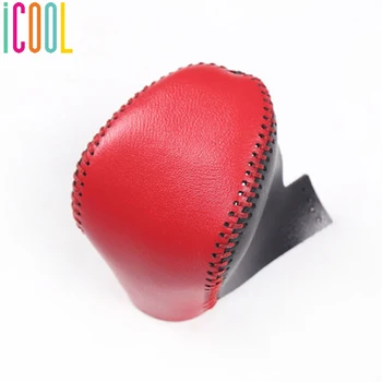 

Genuine Leather Gear Shift Collar Gear Head Case Sleeve Shift Knob Cover For Toyota C-HR 2017 - 2020 Interior Accessories