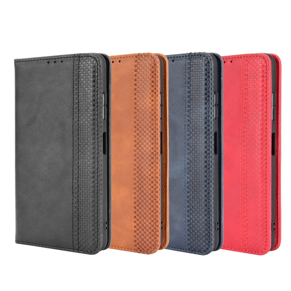 Leather Wallet Flip Phone Case with Magnetic Closure and Photo Frame