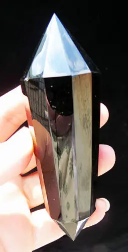 5A+++ Dragonshard черный обсидиан 12 сторонний натуральный кварцевый кристалл DT ТОЧКА