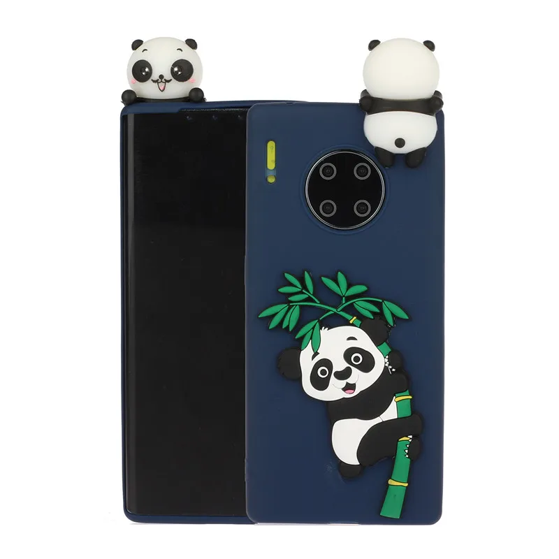 3D мягкий силиконовый чехол из ТПУ чехол для huawei mate 30 Pro Чехол Капа каваи Единорог панда чехол для huawei mate 30 Lite чехол Funda - Цвет: blue panda