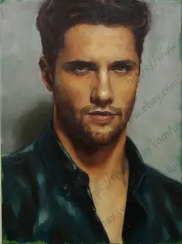 

100%Handmade Oil Painting Hand Original Oil Painting Portrait of a Young Boy Man Mr Portrait