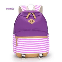 Стиль полосатый рюкзак темно-синий стиль Холщовая Сумка Рюкзак Дорожная Сумка