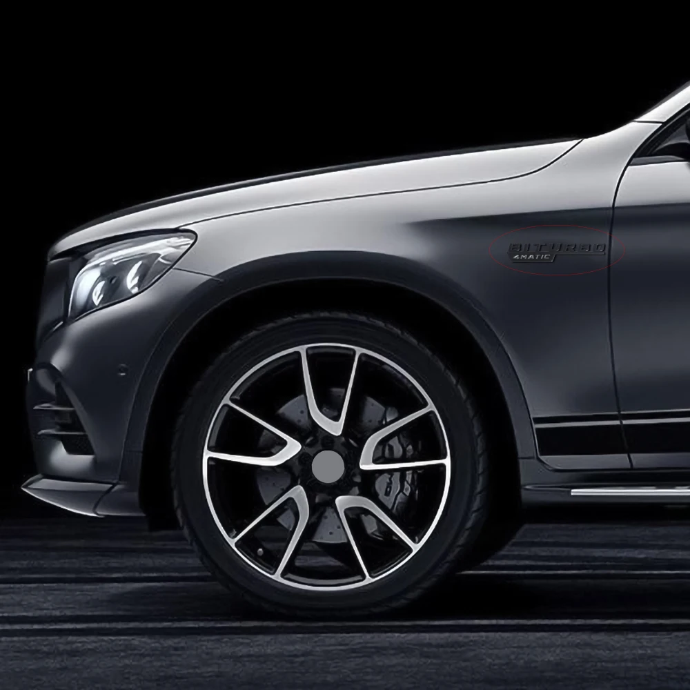 1 пара черный BITURBO 4matic Стикеры Для AMG Mercedes Benz CLA CLS W117 W212 E63 W202 W205 W176 W207 боковина крыла