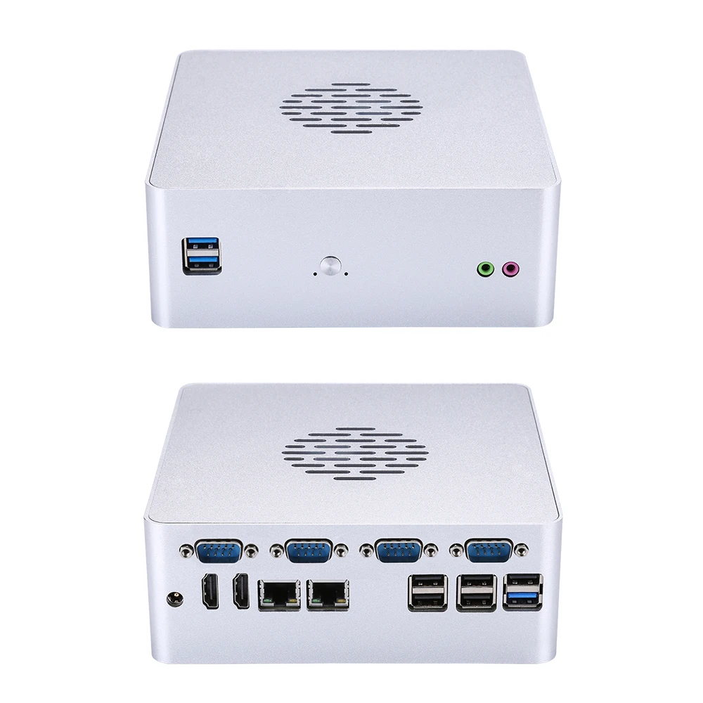 Qotom 2 Gigabit ethernet lan Мини ПК Core i3 i5 AES-NI маршрутизатор Pfsense Sophos, Vyos, распутывать Мини компьютер Q635S Q655S