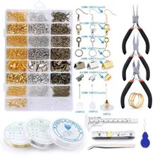 Alloy Accessories Set Jewelry Making Set Tool Clip Lobster Clasp Open Jumping Ring Earring Hook Jewelry Making Supplies Kit