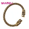 New Arrival 925 Sterling Silver Mens Bangle Punk Style Fashion Dragon Head Cuff Bracelets Costume Party Jewelry ► Photo 3/6