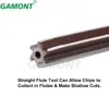2mm-16mm Straight Shank D4 HSS Reamer Chucking Engineering Milling Cutter Tool 3mm/4mm/5mm/6mm/8mm/10mm/12mm/14m 6 Flutes HSS 5