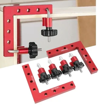

L Type Non Slip Right Angle Clamp Picture Frame Welding Corner Aluminum Alloy Home 90 Degree Positioning Carpenter Tool Squares