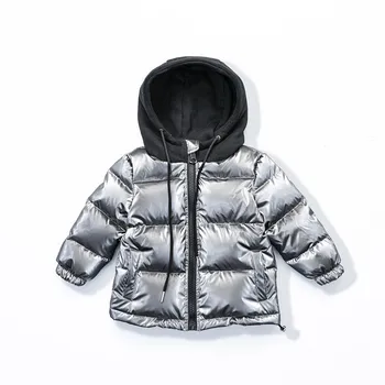 

Kids Coats Boy Winter Girl Shiny Duck Down Jaket Hooded Waterproof Children Warm Coat Kids Snowwear Teenage Outerwear Park 2-13Y