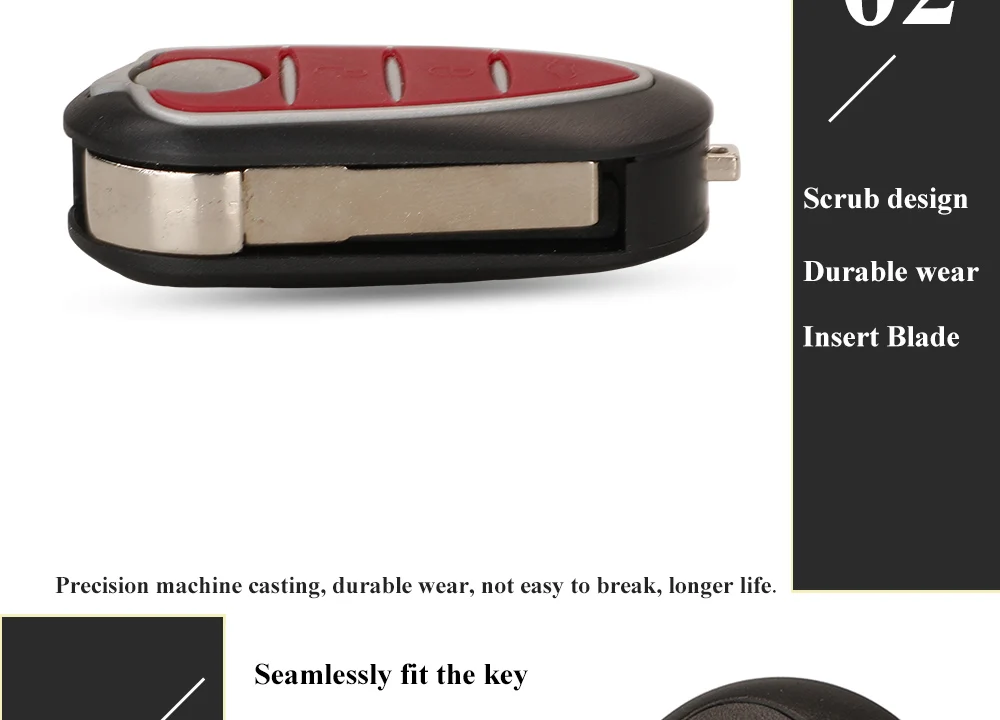 Keyforkess telecomando Flip 3 pulsanti portachiavi Auto per Alfa Romeo Mito 2008-2015 Giulietta 2010-2016 433Mhz chiedere ID46-7946 chiavi automatiche 13 Keyforkess telecomando Flip 3 pulsanti portachiavi Auto per Alfa Romeo Mito 2008-2015 Giulietta 2010-2016 433Mhz chiedere ID46-7946 chiavi automatiche - H6776d8bf7f794fe4834a824041be0579b