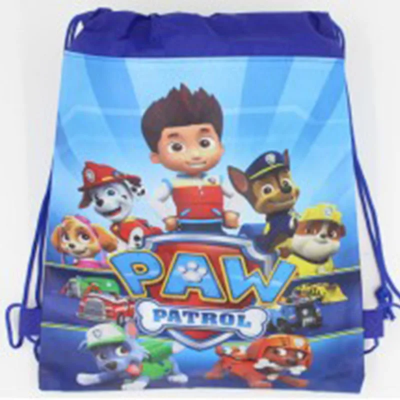 Paw Patrol, мультяшная Нетканая сумка для хранения, тканевая сумка для покупок, семейная экшн-фигурка Джорджа, сумки на шнурке, 2D66