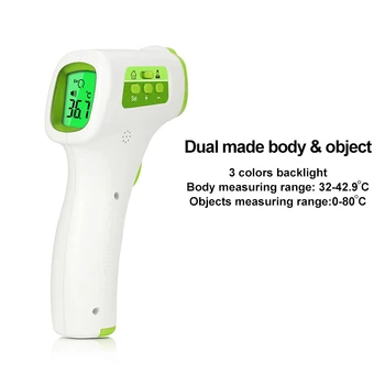 

Non-contact Forehead Thermometer Infrared Thermometers For Baby Kids Adult LCD Digital display smart calibration Temperature Gun