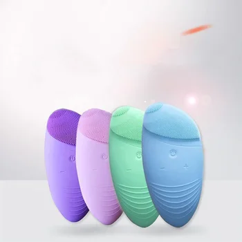 

Facial Cleansing Brush Sonic Vibration Mini Face Cleaner Silicone Deep Pore Cleaning Electric Waterproof Massage