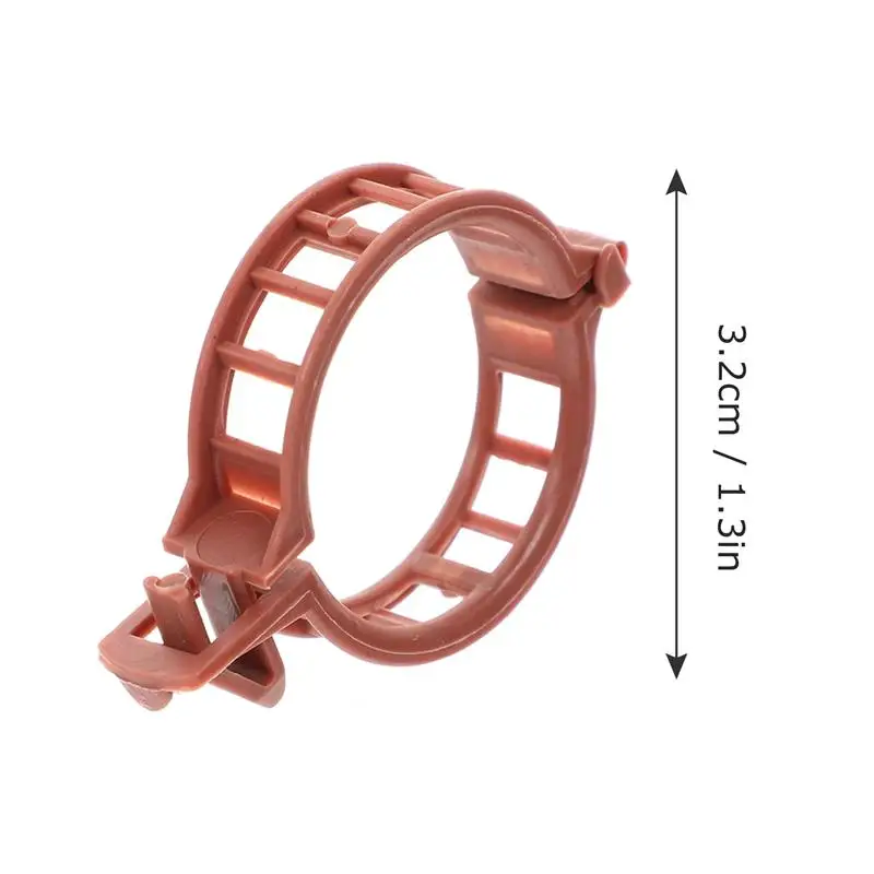 Plant Clips 100pcs Trellis Clip Accessories Hangers Greenhouse Tomato Stem Clips plant clips,plastic plant clips,plant stem support,flower stem holder