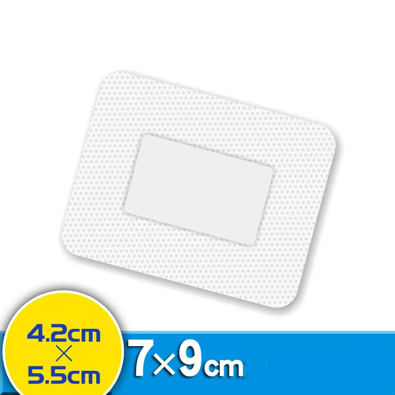 Vendaje de tirita para vendaje de heridas, adhesivo médico hipoalergénico de gran tamaño, no tejido, para uso en exteriores, 10 Uds., 7cm x 9cm