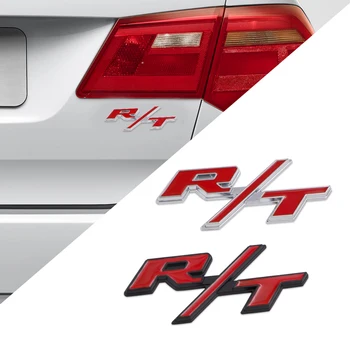 

1pcs 3D Metal Car Sticker Emblem Decal For Dodge R/T RT Logo Challenger Charger Caliber Caravan Journey Ram Chrysler Car Styling