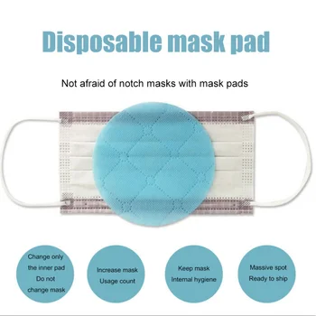 

50pcs Disposable Three-layer Waterproof Mask Gasket Breathable Isolation Filter Mat Anti-fog Dust Mask Replacement items