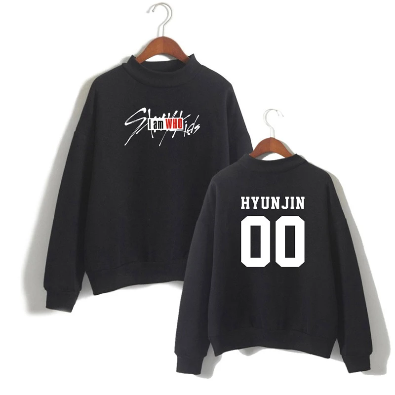 KPOP Stray/Детский свитер с высоким воротником и длинными рукавами для мужчин и женщин; Молодежный Повседневный свободный свитер; сезон весна-осень; Прямая поставка