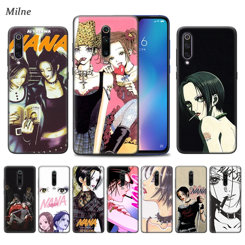 

Nana Anime Case for Xiaomi Redmi 8A K20 Note 7 8 8T 7A 6A 6 Mi 9T 10 9 Pro 5G CC9 A3 Black TPU Phone Coque Carcasa