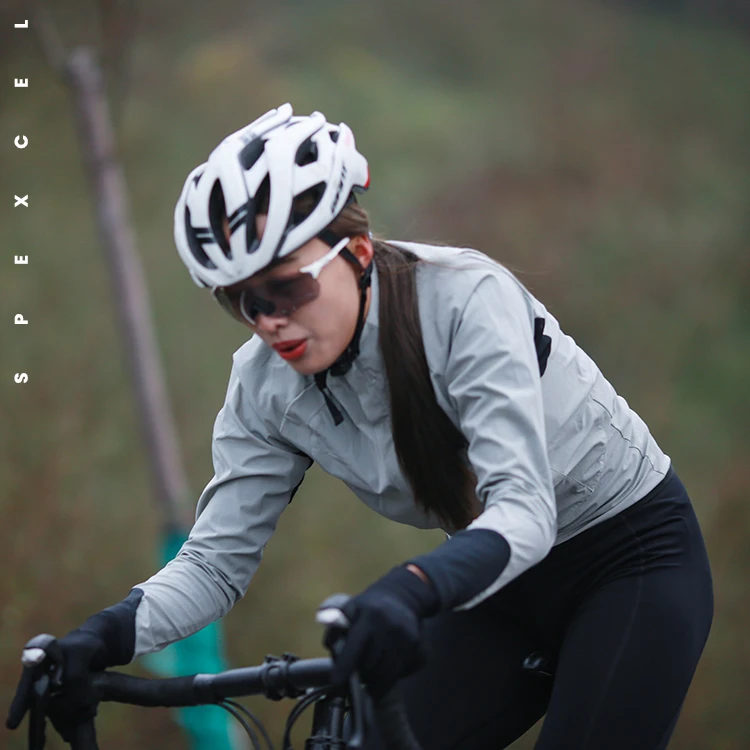 newest super LIGHTWEIGHT PRO TEAM II CYCLING WINDPROOF JACKET LONG SLEEVE WIND BREAK jacket package for easy to carry women