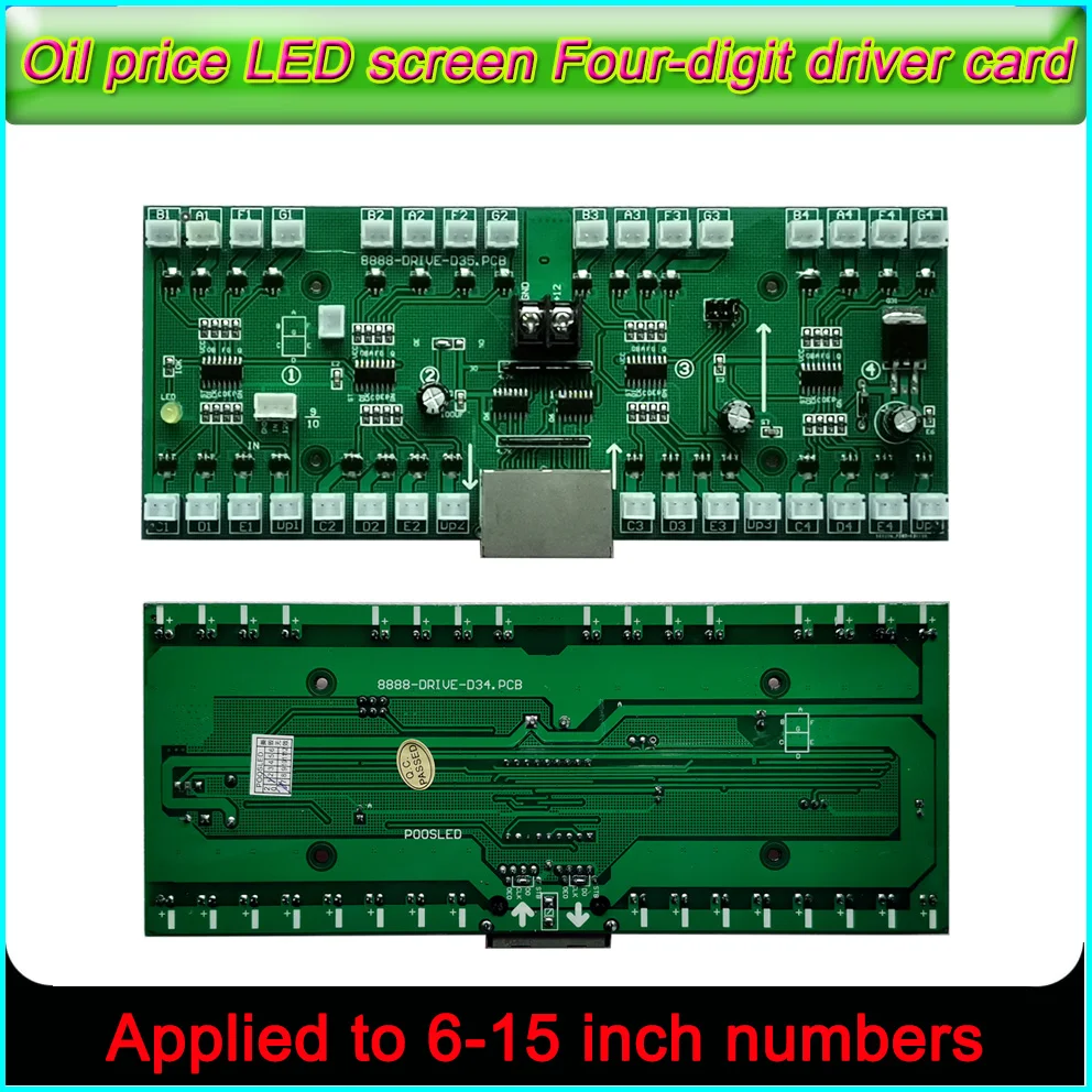 6-15 inch numbers Drive card