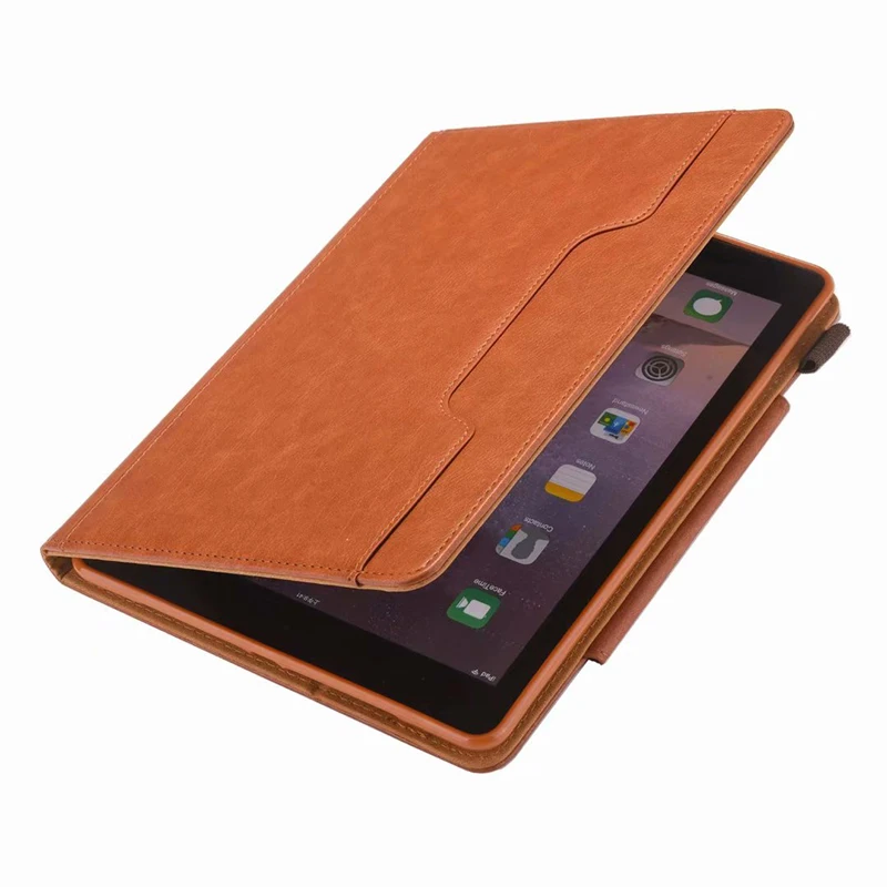 

Luxury Premium Business Leather Stand Folio for iPad 9.7 2017 2018 Card Slot Card for iPad Air 2 Air 1 Case ipad pro