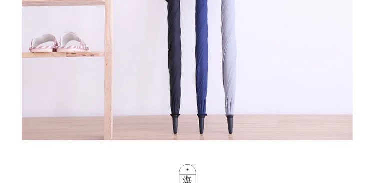 Automatic Long Handle Umbrella Women's Rain Or Shine Dual Purpose Men shang wu san Korean-style Creative Simple Hipster Double D